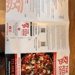 The Pizza Gene - Menu