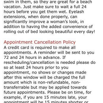 Lash Junkie Studio - Appointment cancellation policy - Makeup Artists Near Me - Pearland, Texas Lash Junkie Studio - Appointment cancellation policy - Makeup Artists Near Me - Pearland, Texas