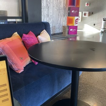 Aloft Dublin-Pleasanton - Table in common area not cleaned up. - Hotels Near Me - Dublin, California