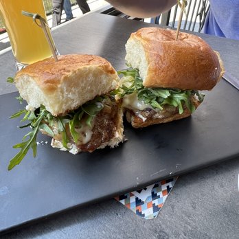 West Saloon & Kitchen - French Onion Lamb Sliders - American Near Me - Denver, Colorado West Saloon & Kitchen - French Onion Lamb Sliders - American Near Me - Denver, Colorado