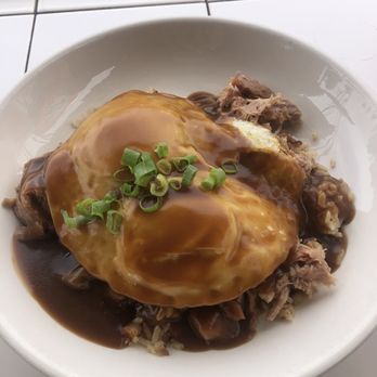 Kihei Caffe - Loco moco with kalua pork - Hawaiian Near Me - Kihei, Hawaii