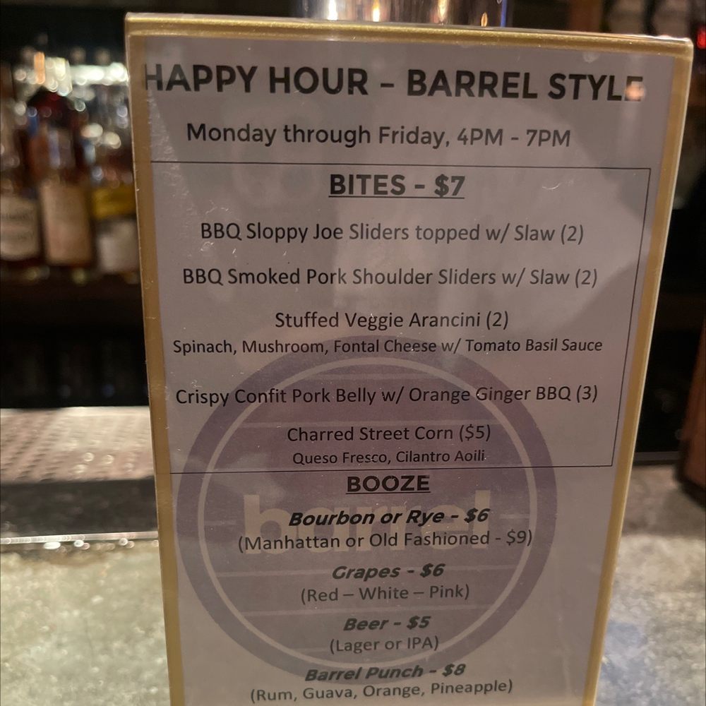 Barrel - New American Near Me - Washington, DC, District of Columbia