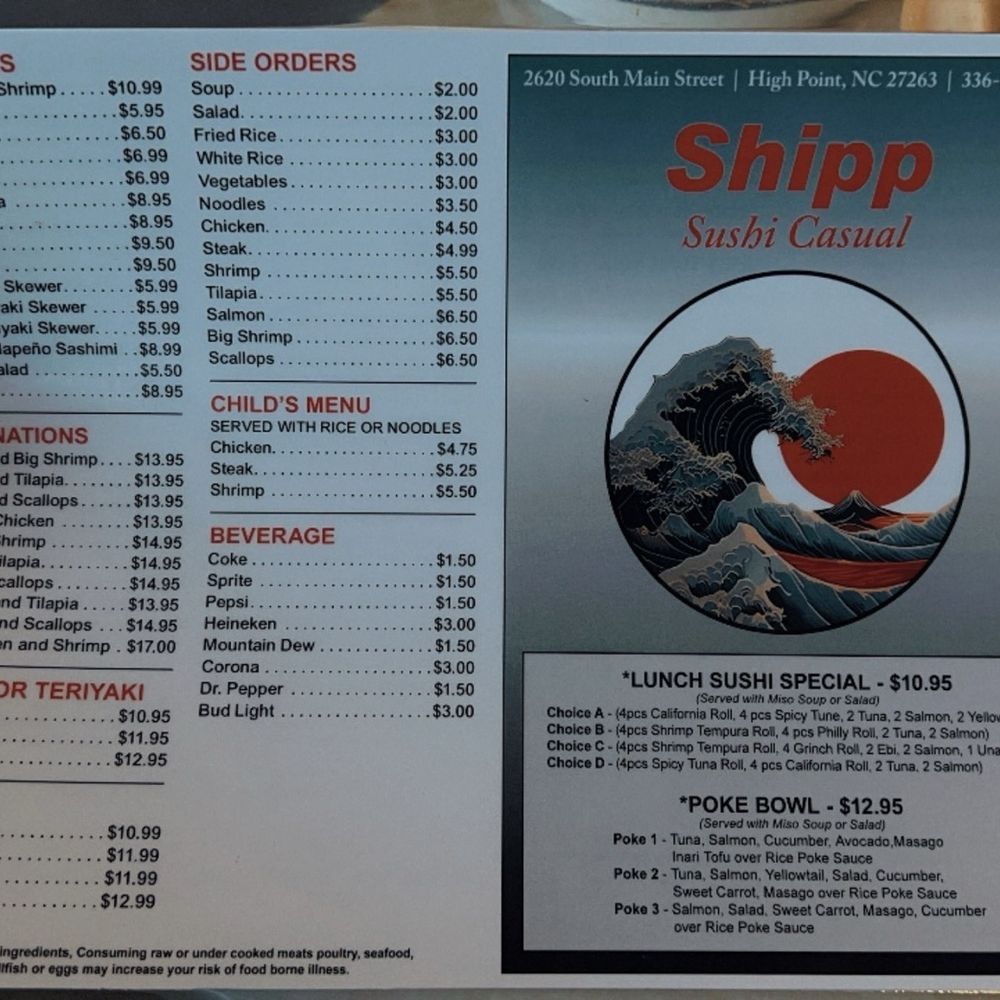 Menu Menu