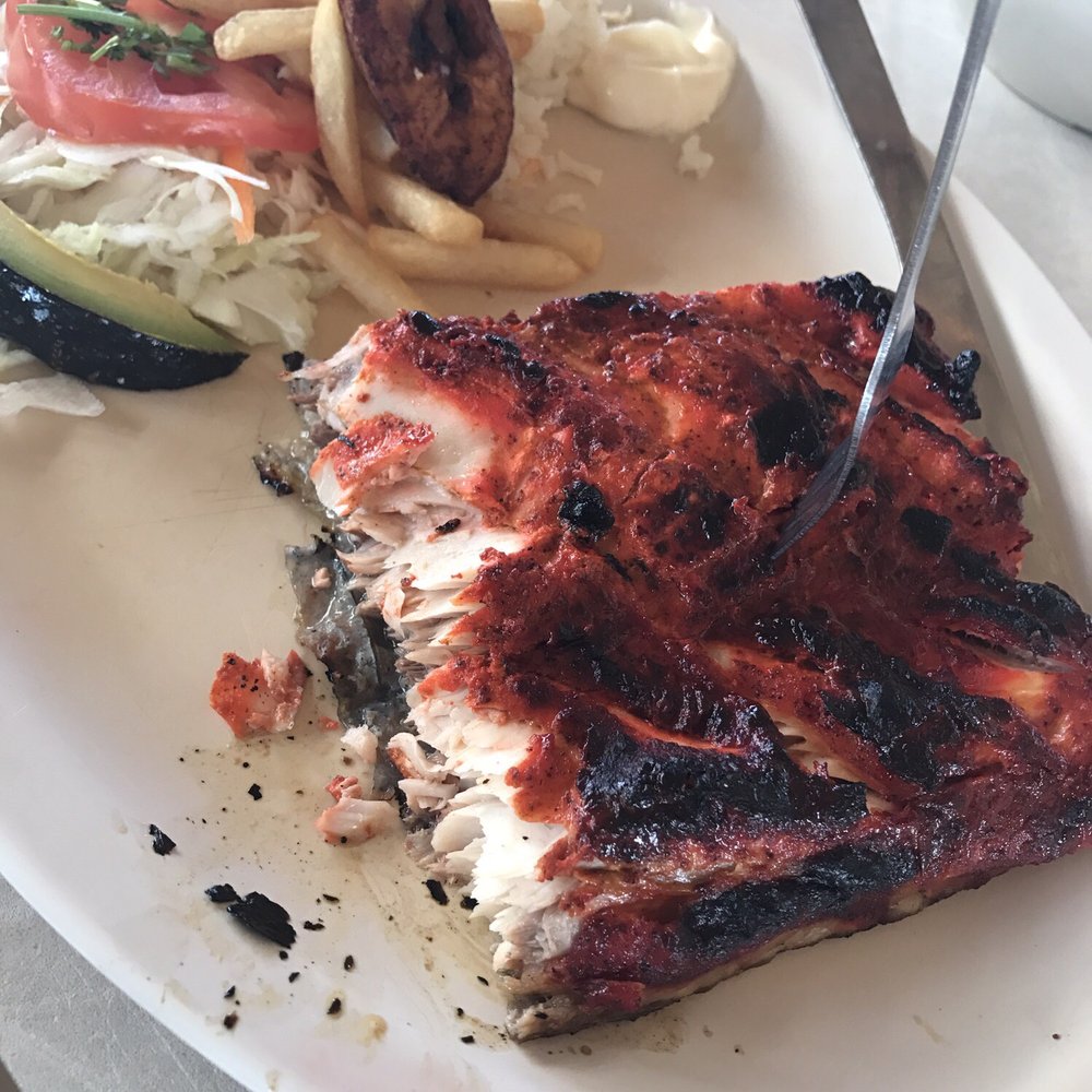 Cooperativa Kukulcan - Tikinxic Plate will edible garnishment of plantain, fries & veggies - Seafood Near Me - Cancún, ROO Cooperativa Kukulcan - Tikinxic Plate will edible garnishment of plantain, fries & veggies - Seafood Near Me - Cancún, ROO