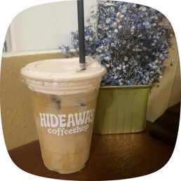 White mocha cold brew with strawberry foam White mocha cold brew with strawberry foam