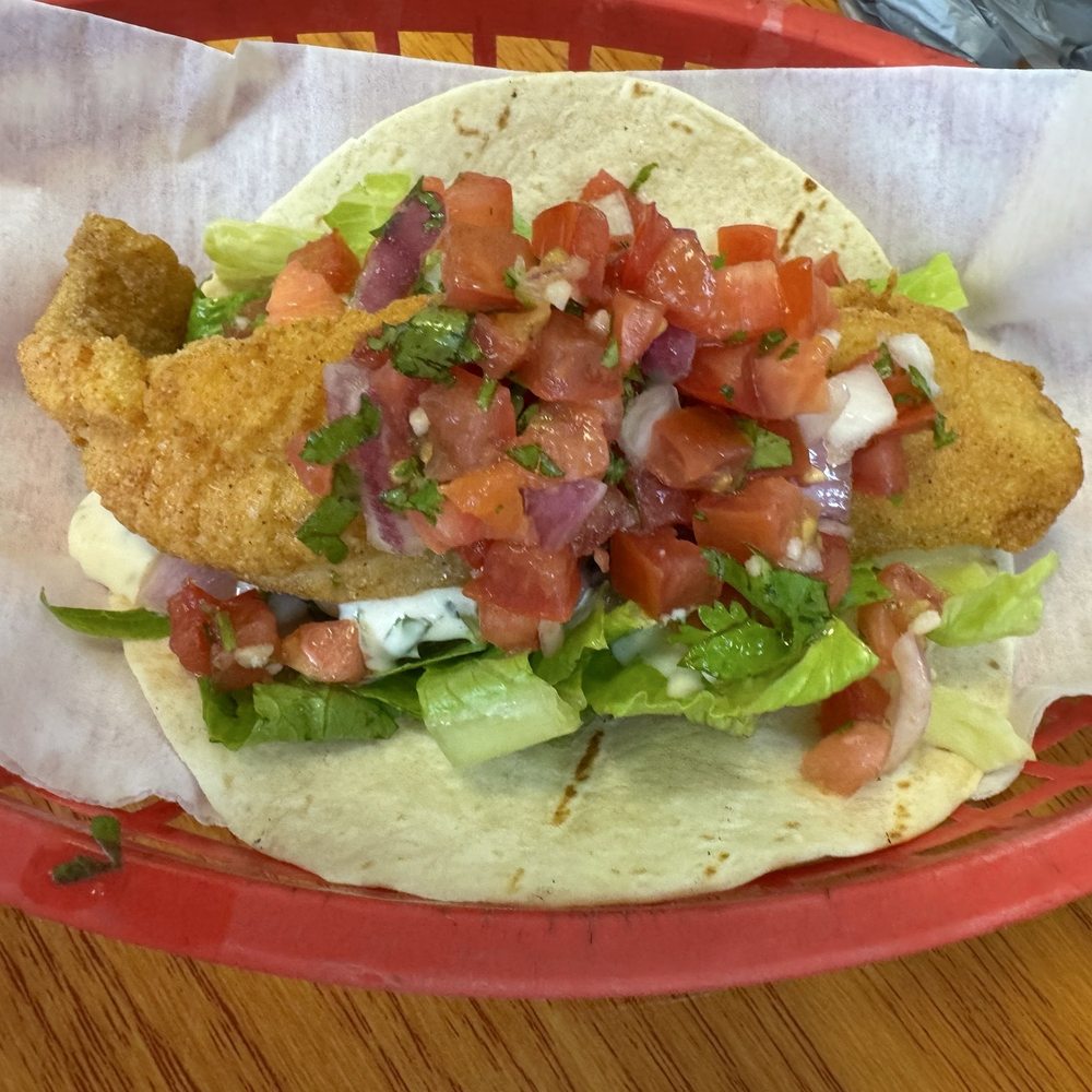 Calypso fish taco- yum yum! Calypso fish taco- yum yum!