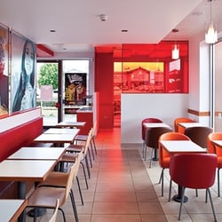 KFC - Inside Of Cannock KFC.
