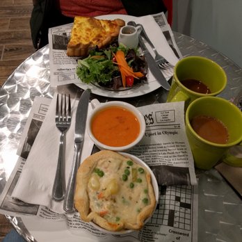 Pie and Plate Cafe - Chicken pot pie and tomato cream soup. Quiche and salad. - Desserts Near Me - Ambler, Pennsylvania Pie and Plate Cafe - Chicken pot pie and tomato cream soup. Quiche and salad. - Desserts Near Me - Ambler, Pennsylvania