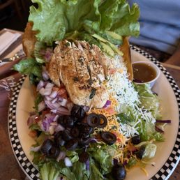 Taco chicken salad, huge