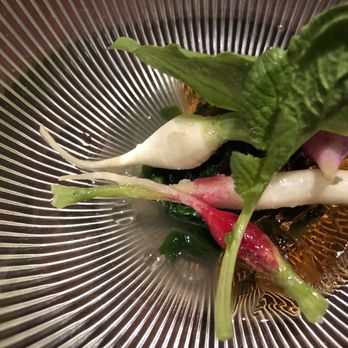 Saison - Amazing fresh radishes which were paired w an overly salty gelee - New American Near Me - San Francisco, California Saison - Amazing fresh radishes which were paired w an overly salty gelee - New American Near Me - San Francisco, California