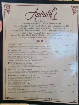 Menu photo 2 Aperitif Durham, NC