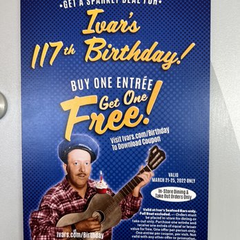 Ivar's Seafood Bar - Mark your calendars! 3/21-25/2022 - Seafood Near Me - Tacoma, Washington