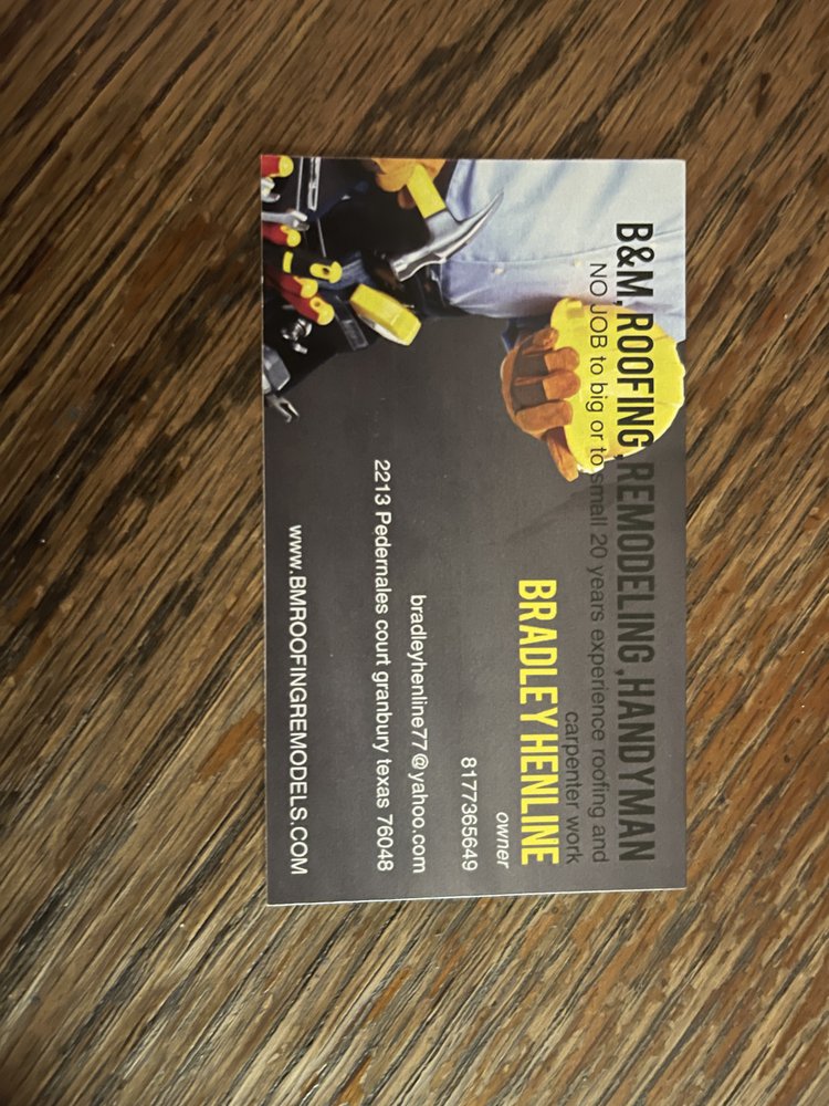 Slide of B&M Roofing