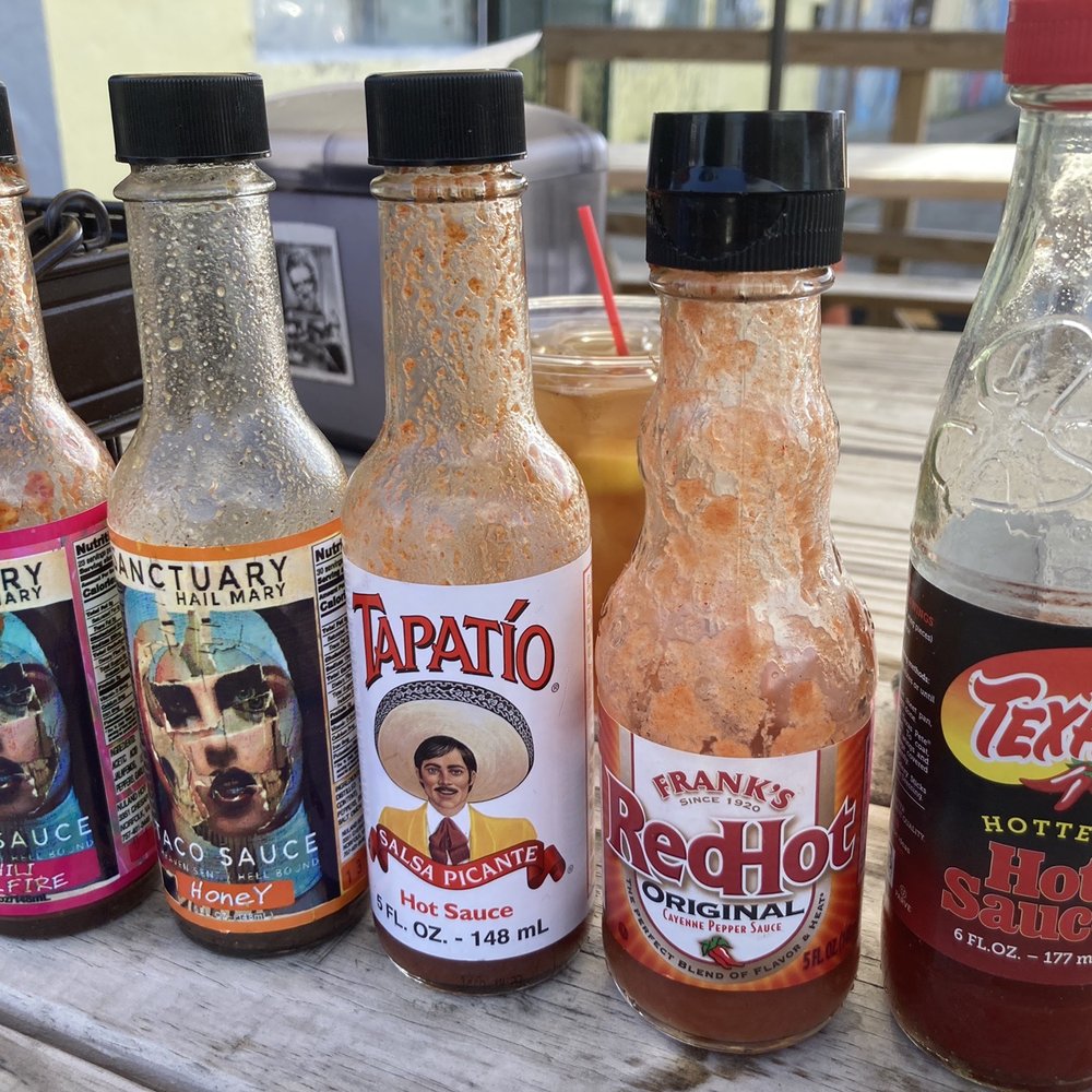 Sanctuary - Yumnmy sauces to pick from - Tacos Near Me - Norfolk, Virginia Sanctuary - Yumnmy sauces to pick from - Tacos Near Me - Norfolk, Virginia