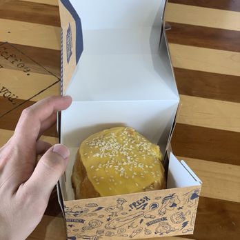 District - Mango sticky rice donut - Coffee & Tea Near Me - New Orleans, Louisiana