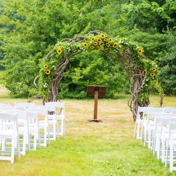 Andover Barn - Arbor decorated in sunflowers - Venues & Event Spaces Near Me - East Andover, New Hampshire