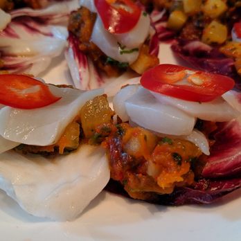 The Chase - Close up of the scallop ceviche - Seafood Near Me - Toronto, Ontario