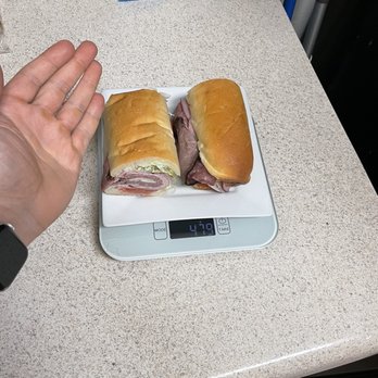 Jimmy John's - 1100 calorie of their 8'' regular gargantuan. Terrible how the bread pushes everything out - but tasty insides & fresh - Sandwiches Near Me - Beverly Hills, California