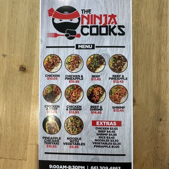 The Ninja Cook - Menu 6/24 - Japanese Near Me - Santa Clarita, California The Ninja Cook - Menu 6/24 - Japanese Near Me - Santa Clarita, California