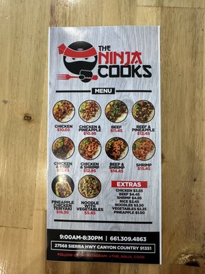 Menu photo 2 The Ninja Cook Santa Clarita, CA Menu photo 2 The Ninja Cook Santa Clarita, CA