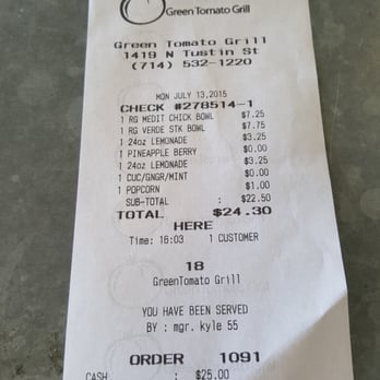 Green Tomato Grill - New American Near Me - Orange, California