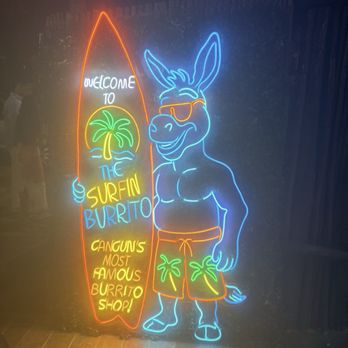 The Surfin Burrito - Sign - Bars Near Me - Cancún, ROO