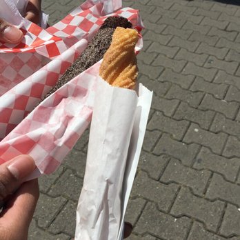 PIER 39 - Left - Oreo churro  Right -regular churro - Shopping Centers Near Me - San Francisco, California