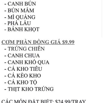 Net Viet - Menu togo 2 nè - Vietnamese Near Me - Westminster, California Net Viet - Menu togo 2 nè - Vietnamese Near Me - Westminster, California