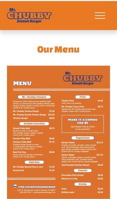 Menu photo 5 Mr. Chubby Smash Burger Ventura, CA