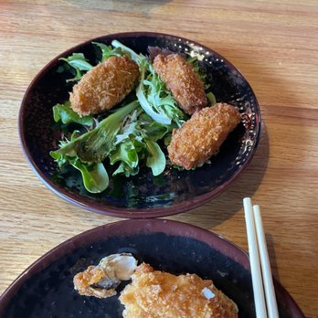 Ramen Time - Oyster appetizer (missing a couple-got too eager) - Ramen Near Me - Williamsburg, Virginia