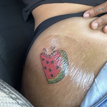 Delta Art & Tattoo - Watermelon, name cover up - Tattoo Near Me - Pittsburg, California
