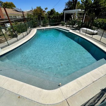 S. Preciado Pools - French Gray pebble sheen - Pool & Hot Tub Service Near Me - Los Angeles, California