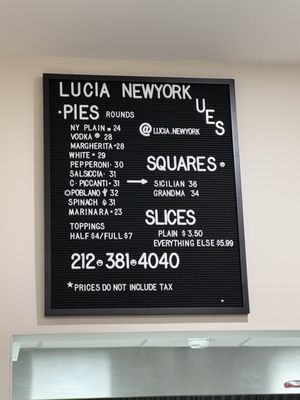 Lucia Pizza Of UES by null
