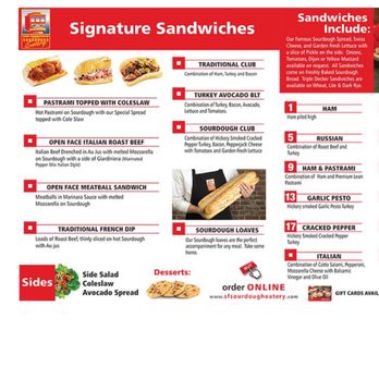 San Francisco Sourdough Eatery - Menu - Soup Near Me - Meridian, Idaho