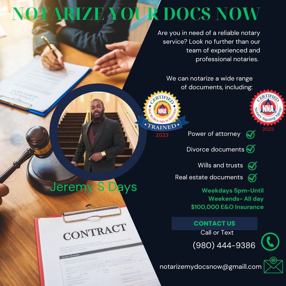 Notarize My Docs Now - divorce attorney in Charlotte, NC