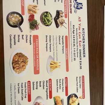 Sushi Island - Dinner menu side two - Japanese Near Me - Winter Park, Florida Sushi Island - Dinner menu side two - Japanese Near Me - Winter Park, Florida