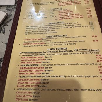 Indian Street Food - Menu - Indian Near Me - Gainesville, Florida