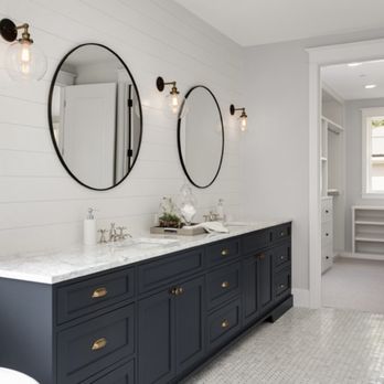 Amazing Homes - a bathroom with two sinks and two mirrors - General Contractors Near Me - Burbank, California Amazing Homes - a bathroom with two sinks and two mirrors - General Contractors Near Me - Burbank, California