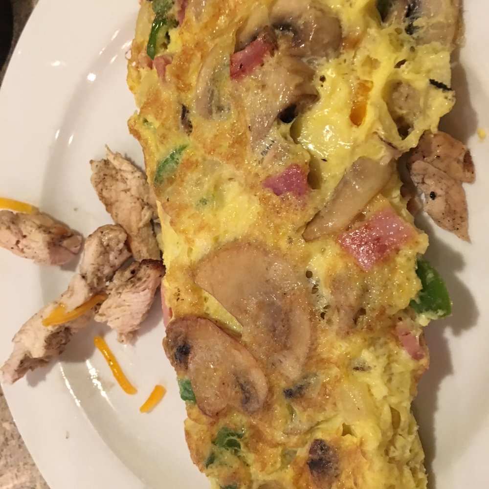 Mount Airy Inn - Western Omelet, no potatoes or toast (stole some of my hubby's chicken) - New American Near Me - Mount Airy, Maryland Mount Airy Inn - Western Omelet, no potatoes or toast (stole some of my hubby's chicken) - New American Near Me - Mount Airy, Maryland