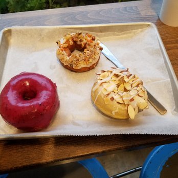 Revolution Doughnuts - True Blueberry, Carrot Cake, & Toasted Almond - Donuts Near Me - Atlanta, Georgia Revolution Doughnuts - True Blueberry, Carrot Cake, & Toasted Almond - Donuts Near Me - Atlanta, Georgia