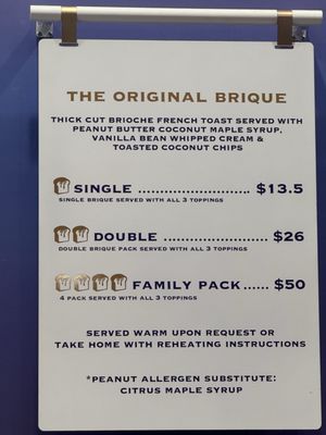 Menu photo 1 Brique French Toastery Los Angeles, CA