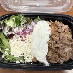 Zo Greek - Rice Bowl w/ Pork.
