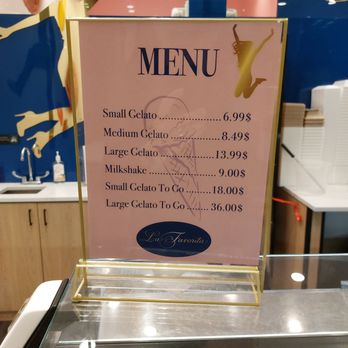 La Favorita Gelato - Menu Prices (As of March 2026) - Gelato Near Me - Paramus, New Jersey