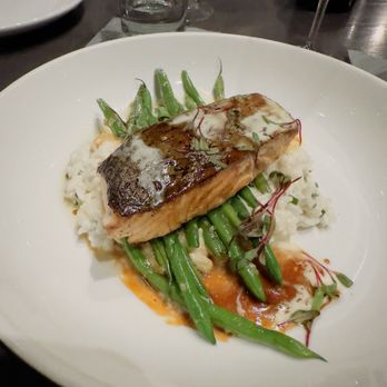 Pearl & Vine - Salmon entree - New American Near Me - Katy, Texas Pearl & Vine - Salmon entree - New American Near Me - Katy, Texas
