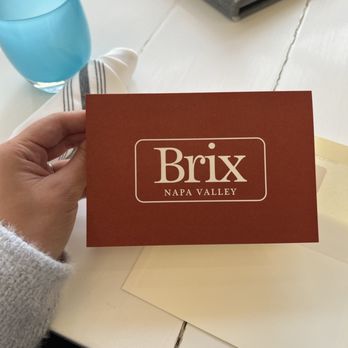 Brix - Cute note from the restaurant - New American Near Me - Napa, California Brix - Cute note from the restaurant - New American Near Me - Napa, California