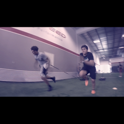 JP Performance Training - Acceleration speed mechanic work using weighted sleds.
