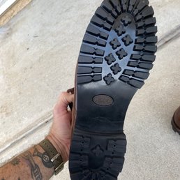 Full Lug Resole on a Wolverine 1000 mile Evans Boot size 14D