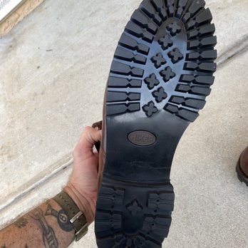 Tulli's Shoe Store & Repair - Full Lug Resole on a Wolverine 1000 mile Evans Boot size 14D - Shoe Stores Near Me - Hershey, Pennsylvania