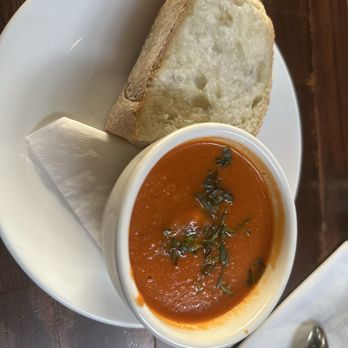 The Observatory - Tomato bisque with bread - New American Near Me - Portland, Oregon The Observatory - Tomato bisque with bread - New American Near Me - Portland, Oregon
