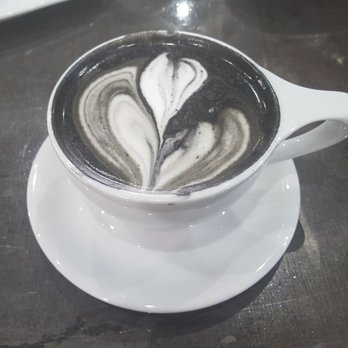 Sons Coffee - Smoked Lavender Latte with Almond Milk. I had to take a sip before I took the photo. - Coffee & Tea Near Me - Fort Worth, Texas